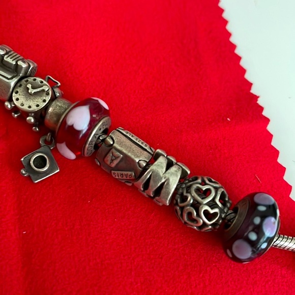 ORIGINAL FULL PANDORA bracelet w charms included - Picture 6 of 12